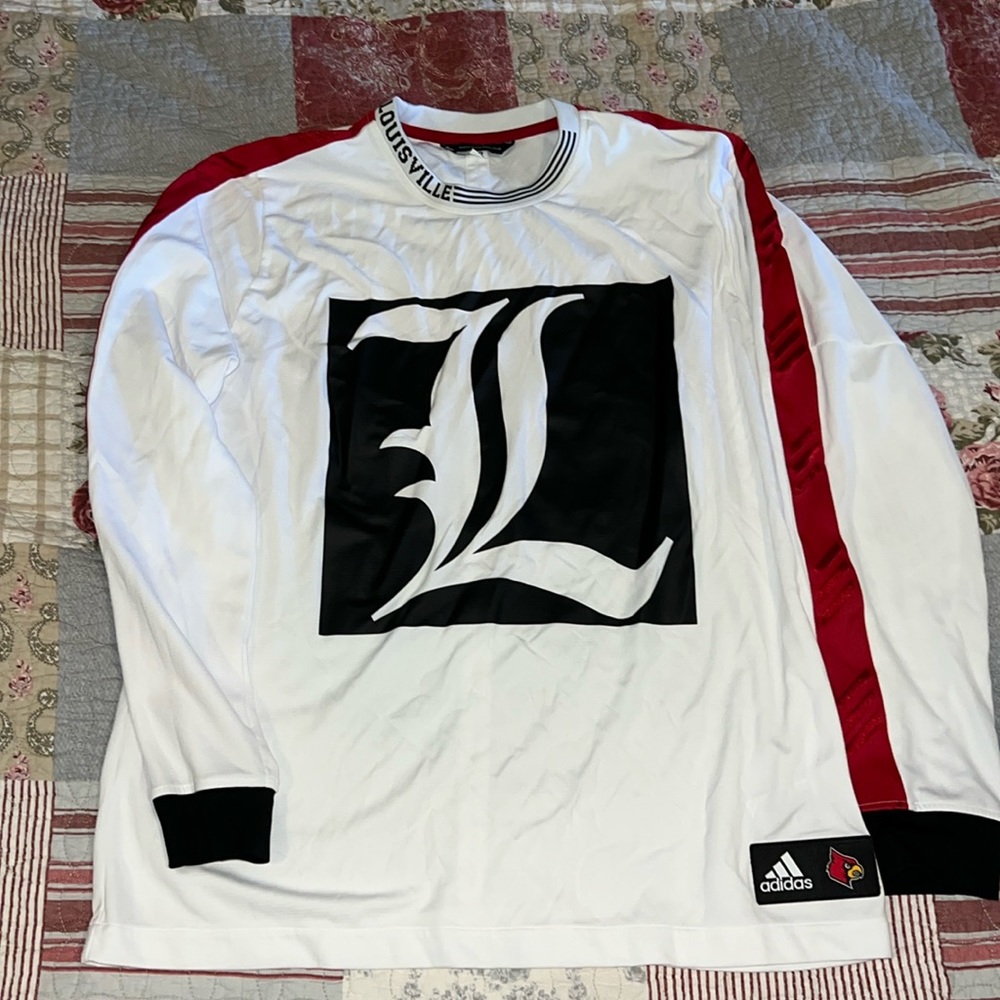 Adidas Basketball club Louisville shirt cardinals large